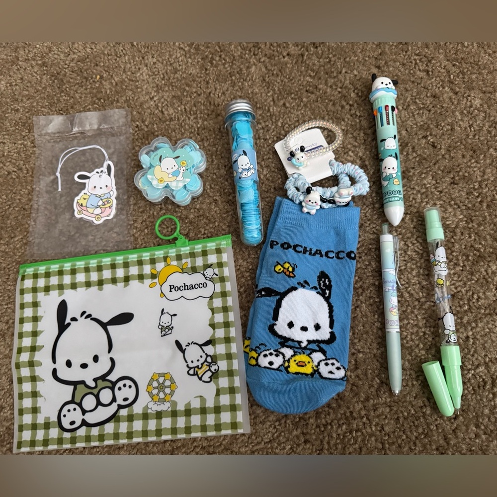 Blue and White Accessory Set
